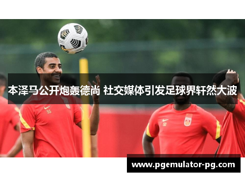 本泽马公开炮轰德尚 社交媒体引发足球界轩然大波